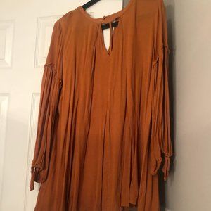 Umgee Orange Swing Dress